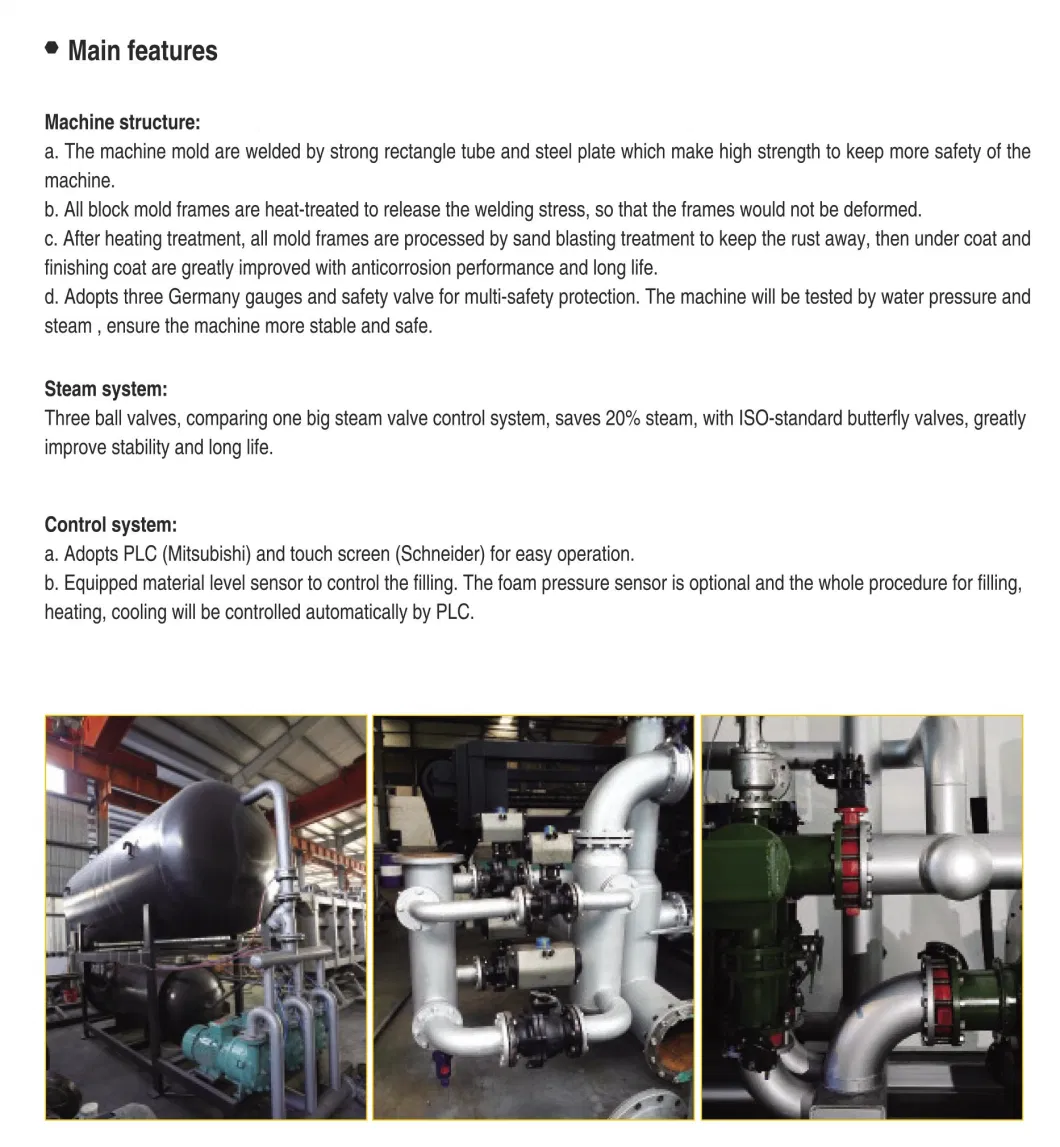 EPS Block Moulding Machine with Automatic Foaming